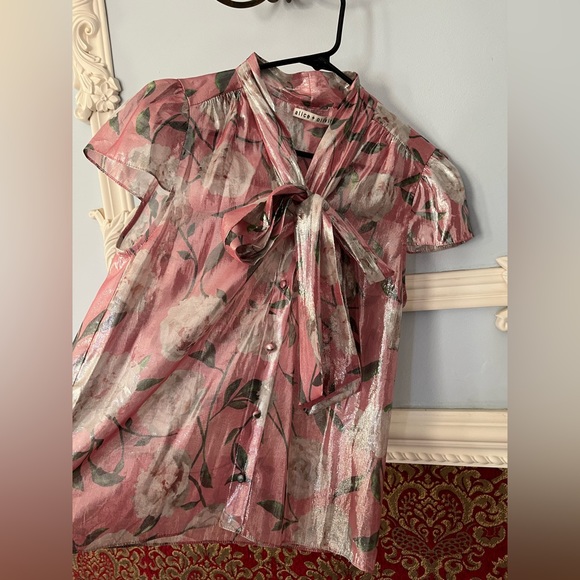 Alice + Olivia Metallic Top - Picture 6 of 6